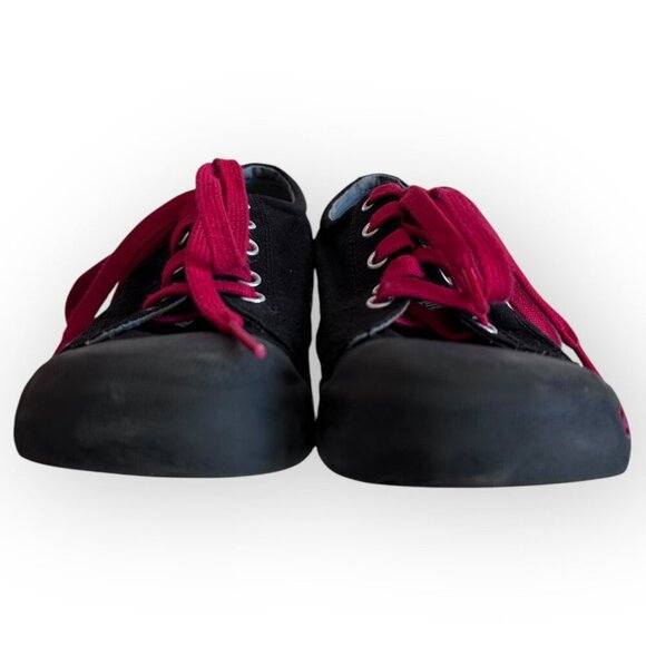 Keen Kids Black & Red Sneakers  Canvas Rubber Sole Lace-Up Youth Size 2 - Picture 6 of 11